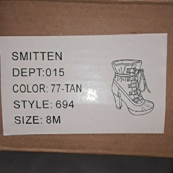 TOZ bown and beige/green women's boots - Picture 2 of 4
